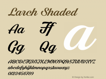 Larch Shaded Version 1.000 | FøM Fix图片样张