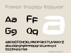 Power Display Regular Version 1.000图片样张