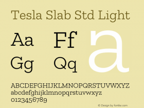 Tesla Slab Std Light Version 5.0; 2015 | FøM Fix图片样张