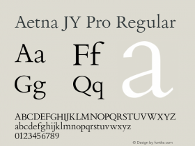 Aetna JY Pro Regular Version 4.100 | FøM Fix图片样张