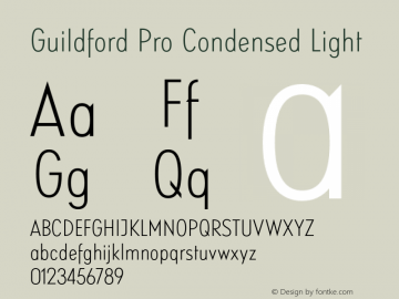 Guildford Pro Condensed Light Version 1.000 | FøM Fix图片样张
