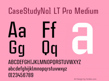 CaseStudyNo1LTPro-Medium Version 1.000;PS 001.000;hotconv 1.0.38图片样张