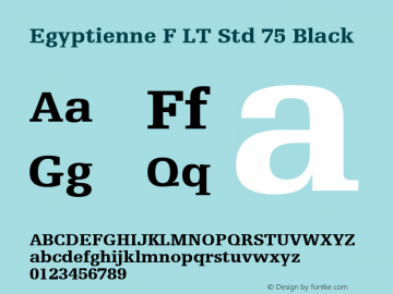 Egyptienne F LT Std 75 Black Version 1.000 Build 1000图片样张