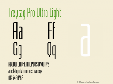 FreytagPro-UltraLight Version 1.01图片样张