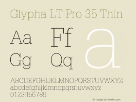 Glypha LT Pro 35 Thin Version 1.00 Build 1000图片样张