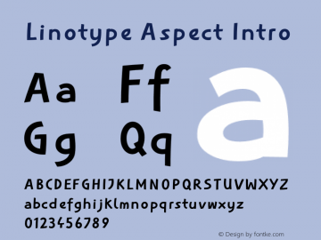 Linotype Aspect Intro Version 2.00图片样张