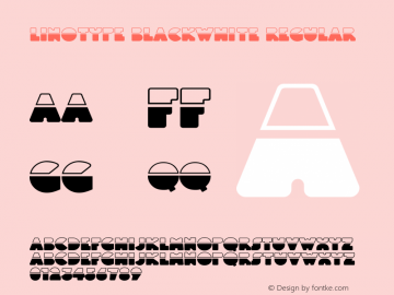 Linotype BlackWhite Version 1.001图片样张