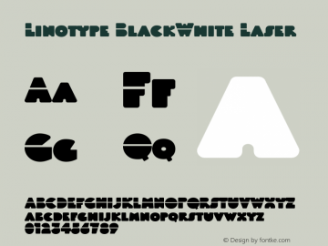 Linotype BlackWhite Laser Version 3.00图片样张