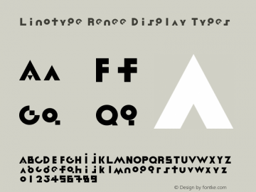Linotype Renee Display Types Version 1.00图片样张
