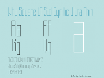 WhySquareLTStd-CyrUltraTh Version 1.200;PS 001.002;hotconv 1.0.38图片样张