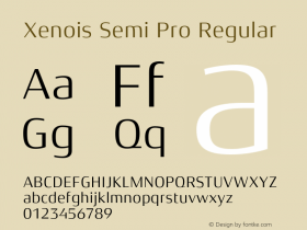 Xenois Semi Pro Regular Version 1.00图片样张