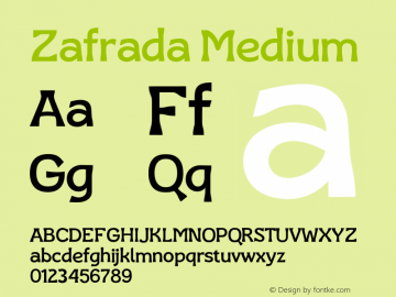 Zafrada Medium Version 1.000;FEAKit 1.0图片样张