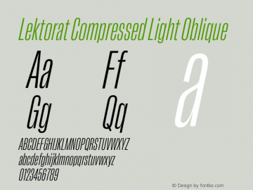 Lektorat Compressed Light Oblique Version 1.002图片样张