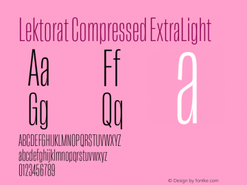 Lektorat Compressed ExtraLight Version 1.002图片样张