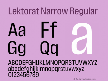 Lektorat Narrow Regular Version 1.002图片样张