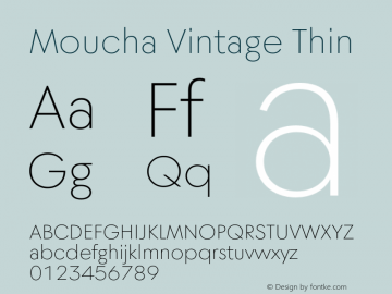 MouchaVintage-Thin Version 1.000图片样张