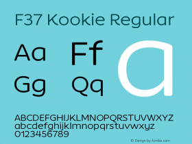 F37 Kookie Regular Version 1.000图片样张