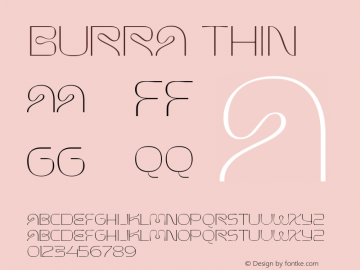 Burra Thin Version 1.000图片样张