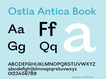 OstiaAntica-Book Version 6.002;PS 6.2;hotconv 1.0.88;makeotf.lib2.5.647800图片样张