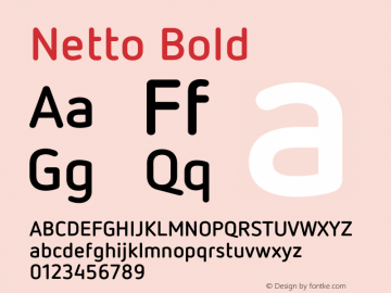 Netto Bold Version 1.000图片样张