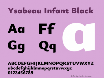 Ysabeau Infant Black Version 2.000图片样张