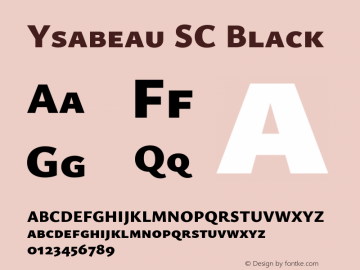 Ysabeau SC Black Version 2.000图片样张