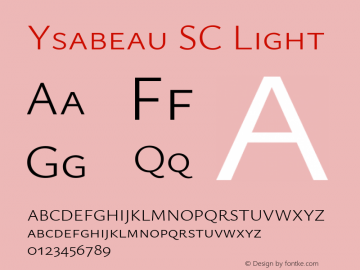 Ysabeau SC Light Version 2.000图片样张