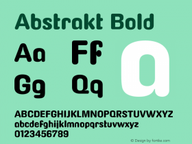 Abstrakt Bold Version 1.005图片样张