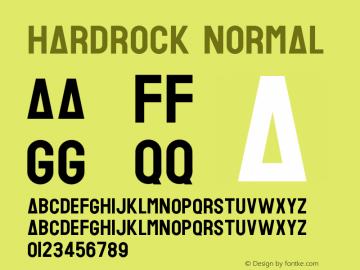 Hardrock Normal Version 1.000;Glyphs 3.1.1 (3135)图片样张