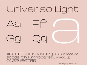 Universo Light Version 1.019;hotconv 1.0.109;makeotfexe 2.5.65596图片样张