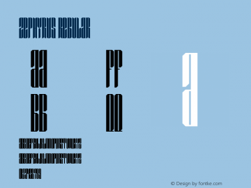 Zephyrus Version 1.000;April 11, 2023;FontCreator 14.0.0.2901 64-bit图片样张