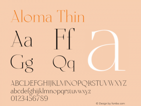 Aloma Thin Version 1.001图片样张