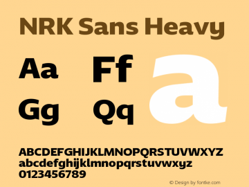 NRK Sans Heavy Version 1.010图片样张