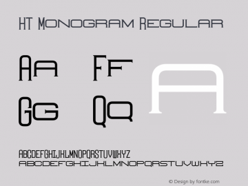 HT Monogram Serif 01 Version 1.000图片样张