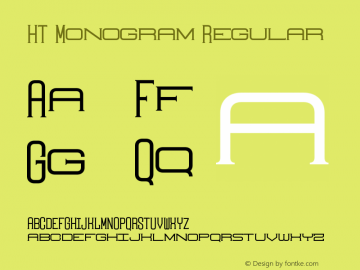 HT Monogram Serif 01 Version 1.000图片样张