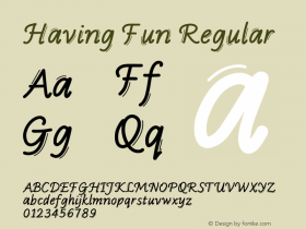 HavingFunDeco Version 1.003;Fontself Maker 3.5.8图片样张