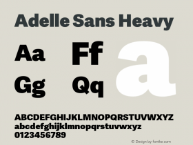 Adelle Sans Heavy Version 2.500;hotconv 1.0.115;makeotfexe 2.5.65600图片样张