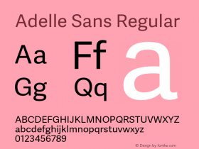 Adelle Sans Version 2.500;hotconv 1.0.115;makeotfexe 2.5.65600图片样张