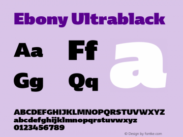 Ebony Ultrablack Version 2.000;hotconv 1.0.109;makeotfexe 2.5.65596图片样张