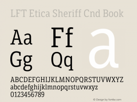 LFT Etica Sheriff Cnd Book Version 1.002;PS 001.002;hotconv 1.0.88;makeotf.lib2.5.64775图片样张