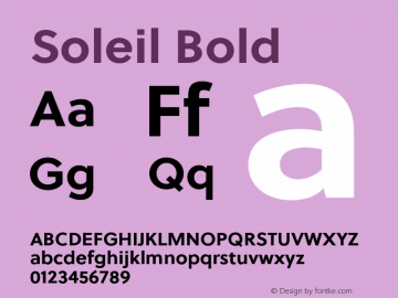 Soleil-Bold Version 2.000图片样张