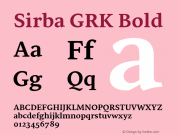 Sirba GRK Bold 2.006图片样张