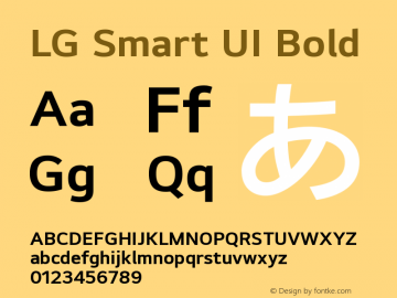 LG Smart UI Bold 图片样张