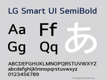 LG Smart UI SemiBold 图片样张
