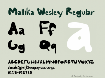 Mallika Wesley Regular Version 1.000图片样张