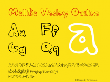 Mallika Wesley Outline Version 1.000图片样张