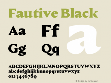 Fautive Black Version 1.000;Glyphs 3.1.2 (3150)图片样张
