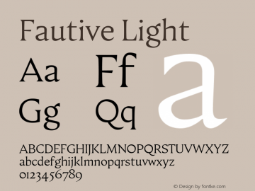 Fautive Light Version 1.000;Glyphs 3.1.2 (3150)图片样张