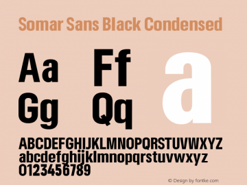 Somar Sans Black Condensed Version 1.002图片样张