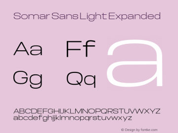 Somar Sans Light Expanded Version 1.002图片样张